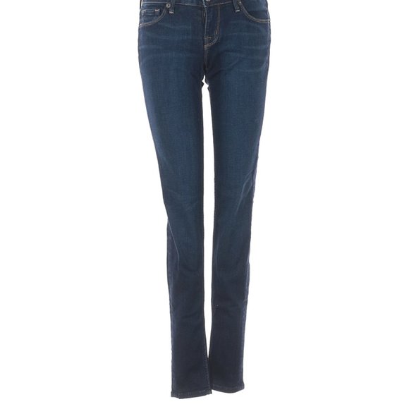 Sebastian McCall Jeans Blue Boho Skinny Leg Low Rise Waist Sz 26 #163 - Picture 2 of 4